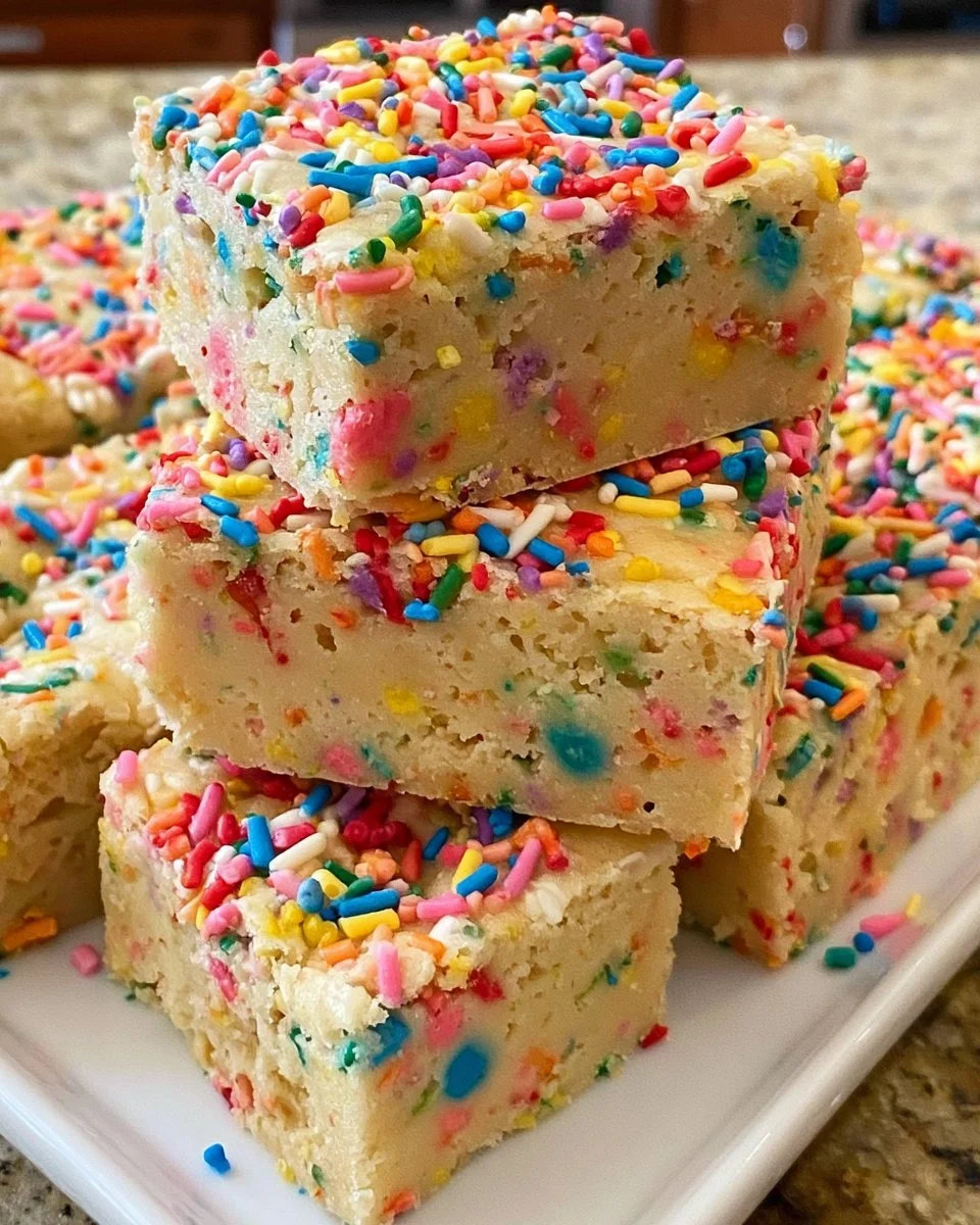 Funfetti Cake Batter Blondies