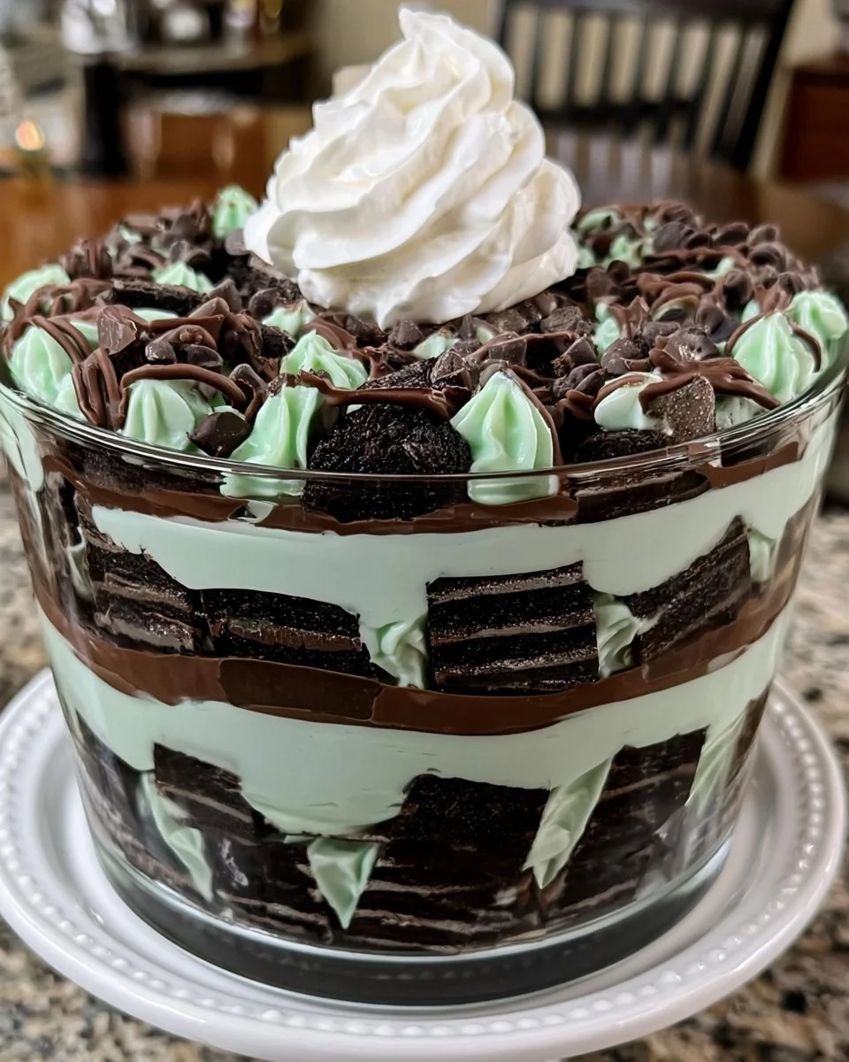 Hostess CupCake Mint Chocolate Trifle