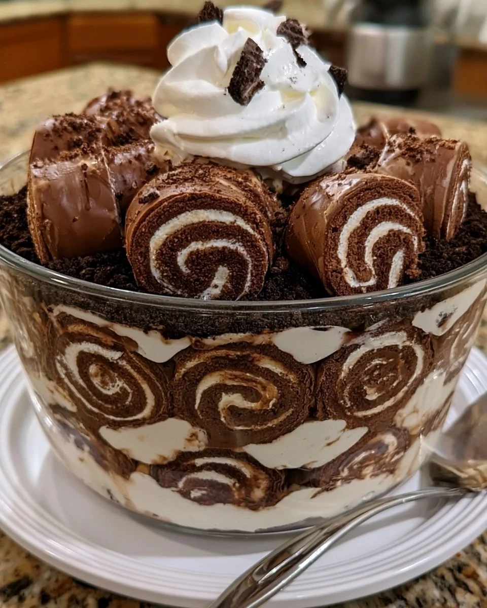 Hostess Swiss Rolls Dirt Trifle