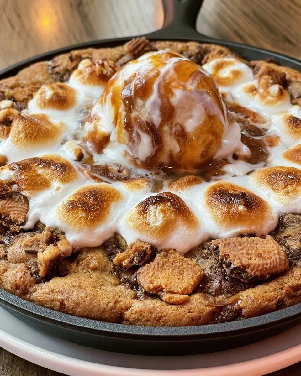 Keebler Fudge Stripes S’mores Skillet Cookie