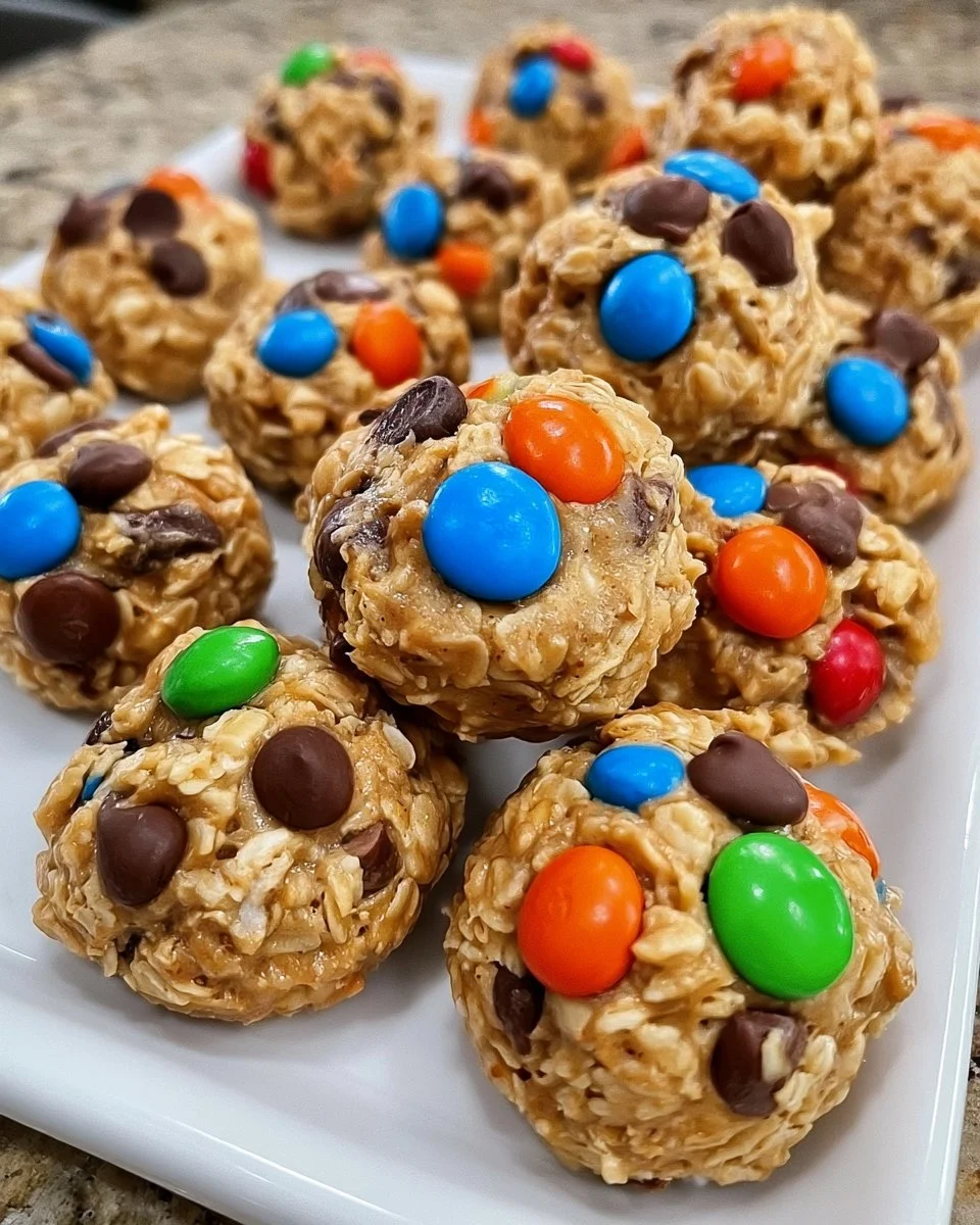 No-Bake Monster Cookie Bites