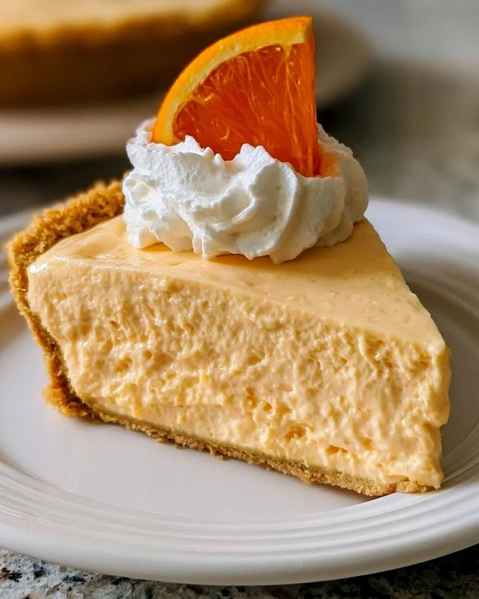 No-Bake Orange Creamsicle Pie