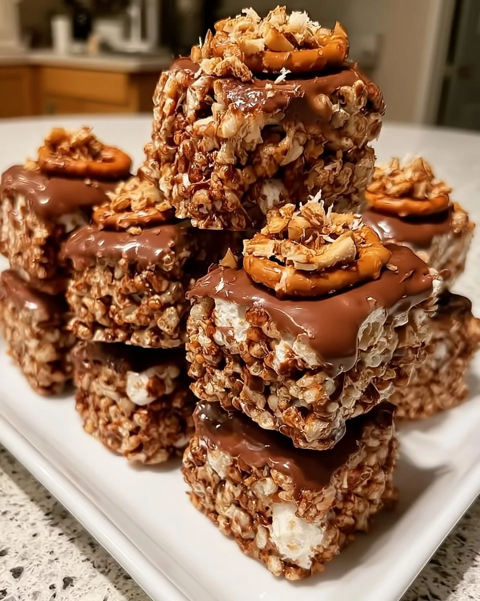 Nutella & Pretzel Crispy Treats