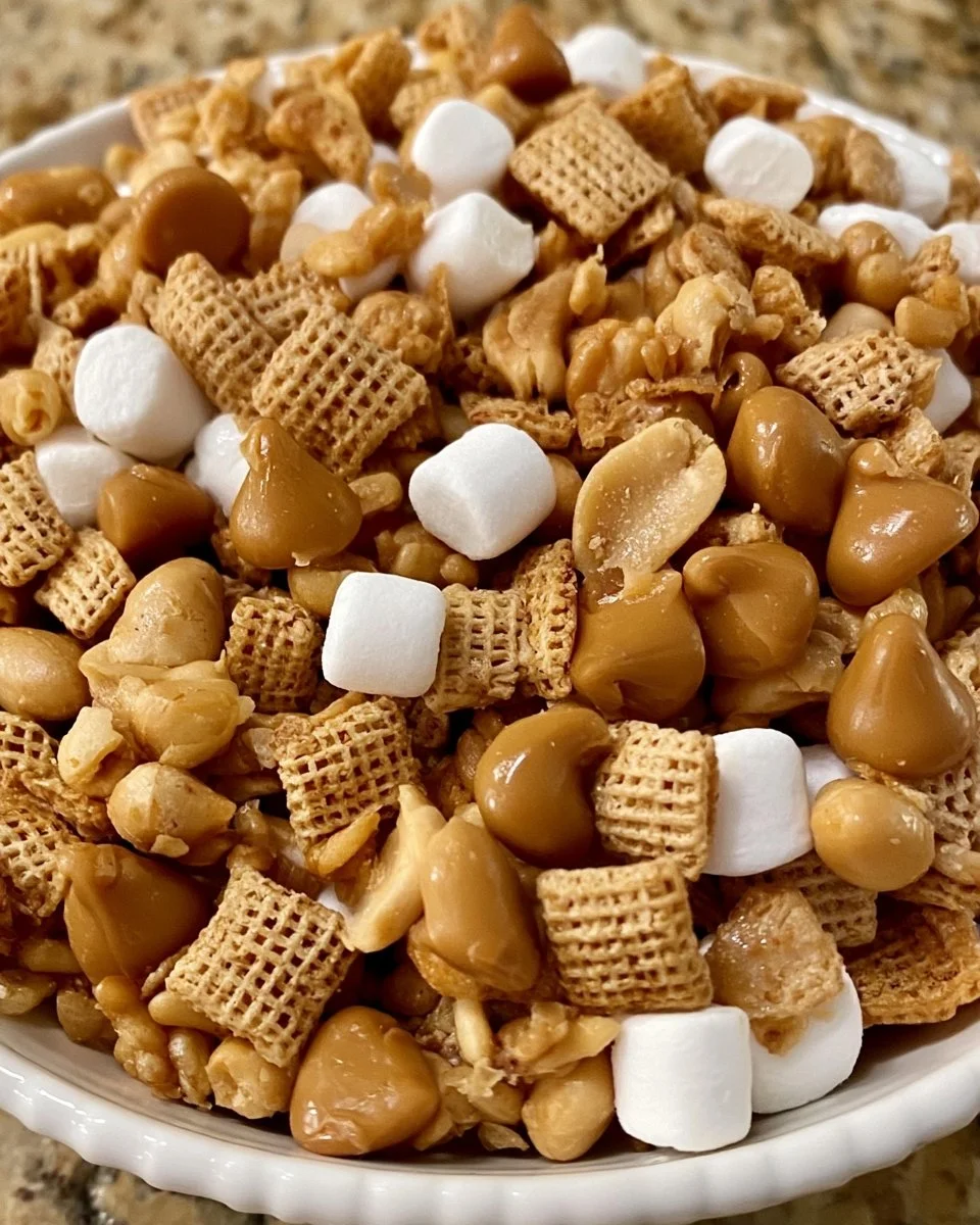 PayDay Snack Mix featuring crunchy nuts, chocolate, and caramel bites.