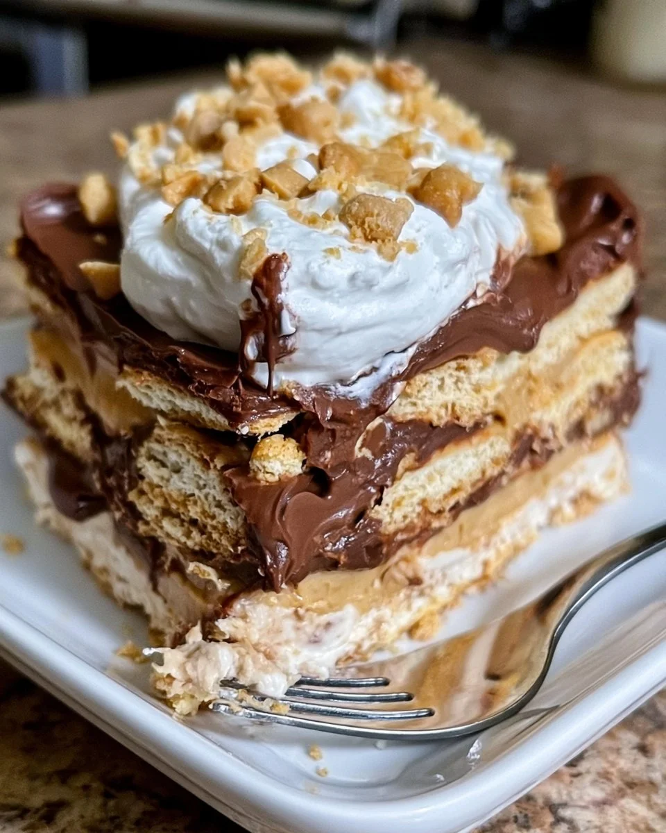Peanut Butter Chocolate Lasagna