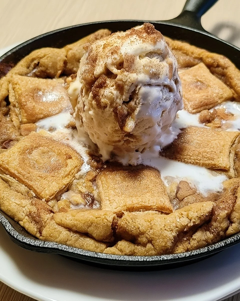 Pop-Tarts Brown Sugar Cinnamon Skillet Cookie