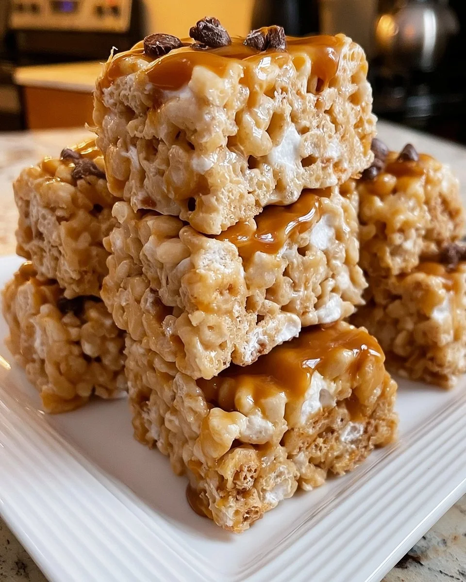 Star Crunch Caramel Crispy Treats