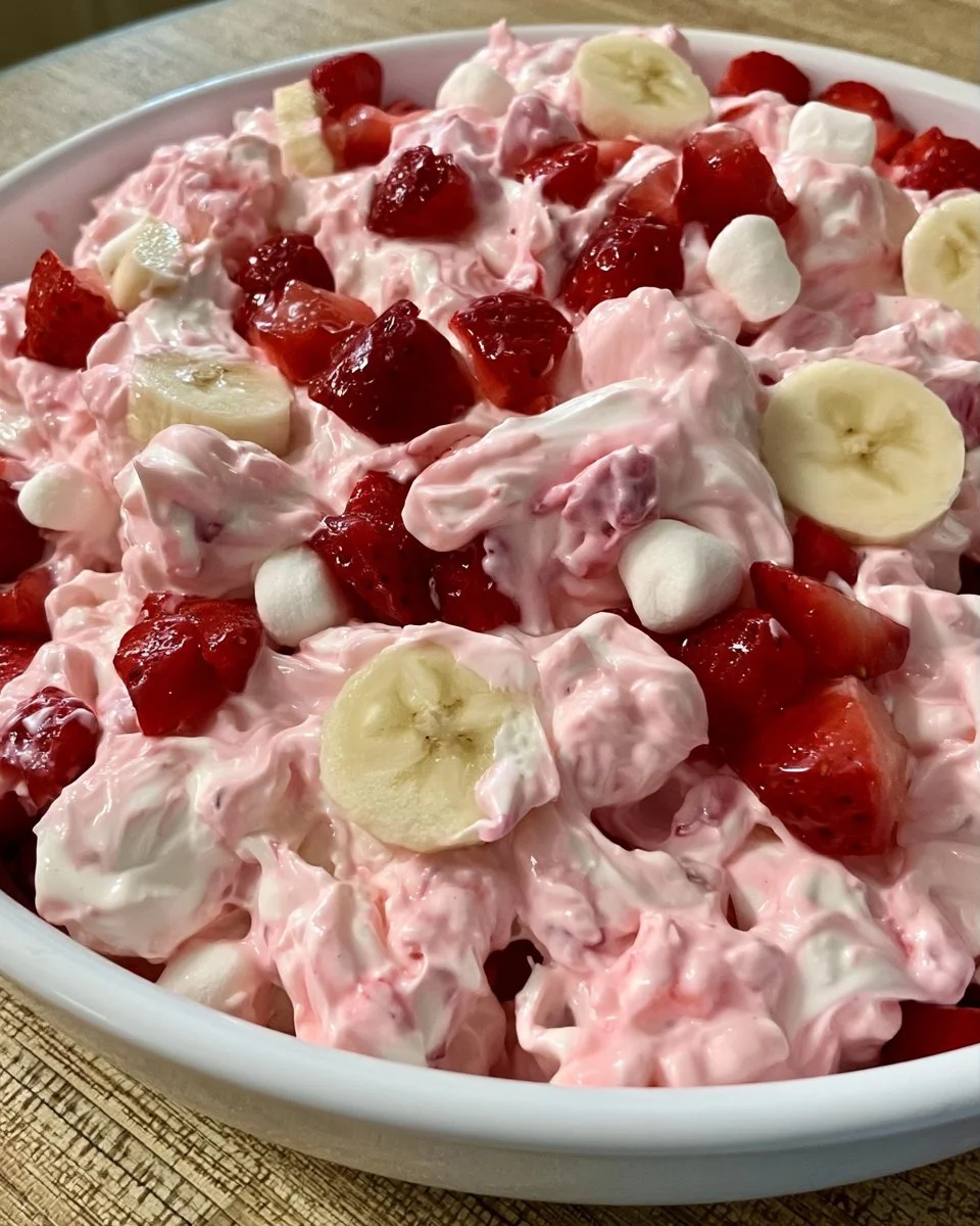 Strawberry Banana Fluff Salad
